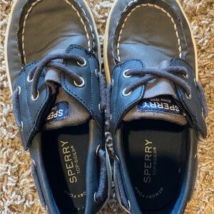 Sperry Kids Navy Moccasins